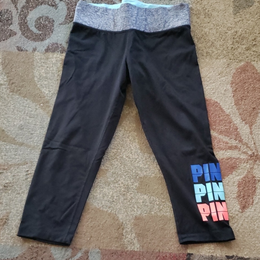 Pink capris leggings